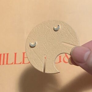 hillberg and berk mini lunar pavé stud earrings